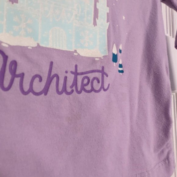 Cat & Jack Ice Castle Long Sleeve T Shirt with 2 Leggings 18m-2T - Picture 2 of 6